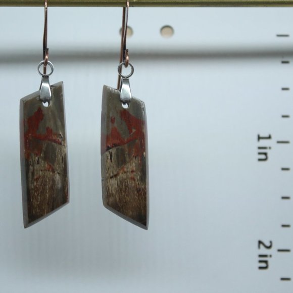 Polychrome Jasper Earrings (NIP) - Picture 1 of 1